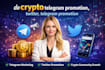 do crypto telegram promotion, twitter, telegram promotion