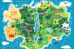 draw beautiful map in vector illustration