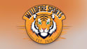 design tiger mascot logo with express delivery