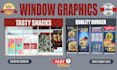 design professional window wrap, storefront and shopfront signage design
