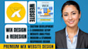 website design, custom wix website design, redesign wix template, wix website