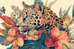 draw an animal and botanical illustration