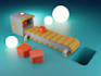 stylized 3d product modeling design for blender