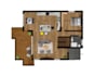create 2d colored floor plan from sketch or autocad