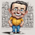 make full body big head cartoon caricature