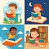 write a storybook or childrens book with heart and magic