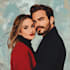 draw flat minimalist wedding couple portrait from photo