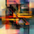 create abstract geometric digital art