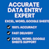 do fast and accurate data entry and typing work