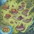 hand draw a fantasy map with digital art