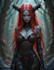 draw creepy style fantasy character art