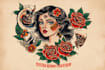 create awesome old school tattoo style design
