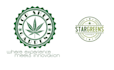 creative cannabis hemp weed marijuana cbd oil logo