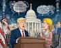 create any current political cartoon