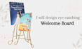 design customized welcome board within 24 hours