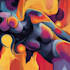 draw a digital abstract art illustration