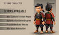 create 3d game character and props, low poly assets