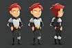 design a 2d cartoon character
