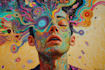 create magical abstract art, psychedelic, surrealism, cubism