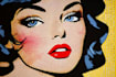 draw a retro pop art roy lichtenstein style
