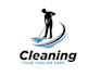 design washing logo with satisfaction guaranteed