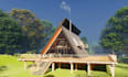 do timber frame, 3d house framing, steel frame truss with wood structure design