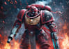 do highquality character artwork in the warhammer 40k style