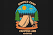 design travel, adventure, nature, camp, holiday mountain and hotel logo