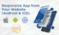 convert website to android app and ios app, flutter mobile app development