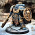 paint warhammer 40k, space marine portrait art
