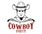 design cowboy  logo with free source file