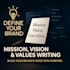 do mission ,vision and values writing