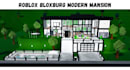 create a modern mansion on roblox bloxburg