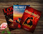 design high quality 3d book mockups with spine and back