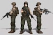 draw 2d game art military character design