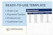design an excel order tracker for your small business
