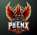 design bird phoenix biker racing mascot logo