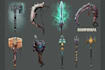 design unique weapons illustrations