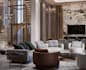 model stunning villa design rendering, high quality image,interior visualization