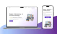 create a modern product landing page or business website