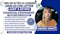 sign US CPA letter comfort mortgage letter cpa profit loss income verification