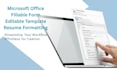 create microsoft office fillable forms, editable templates, resume formatting