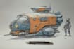 design sci fi vehicle and character