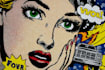 draw a retro pop art roy lichtenstein style