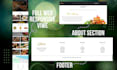 design a responsive restaurant website using HTML, CSS, js