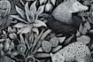 draw an animal and botanical illustration