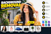 do professional image masking, hair masking and background removal
