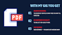 amend and redesign any PDF under an hour
