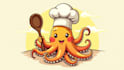 do awesome octopus, pate, animal mascot logo