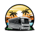 design modern awesome rv van logo